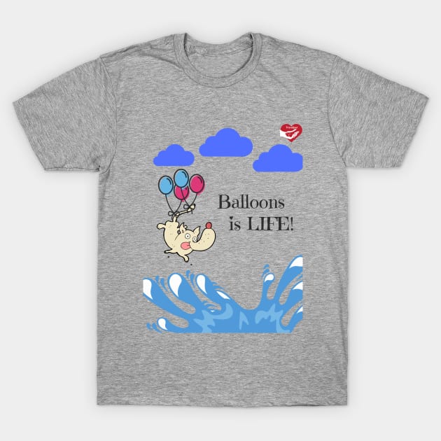 Balloon Dog T-Shirt by Friendipets